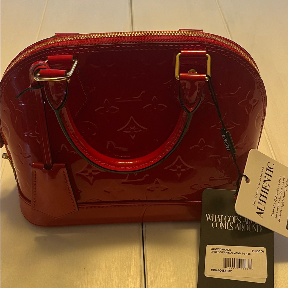 Louis Vuitton/RED Patent leather purse/AUTHENTIC CERTIFIED/make me an offer … - Picture 2 of 7